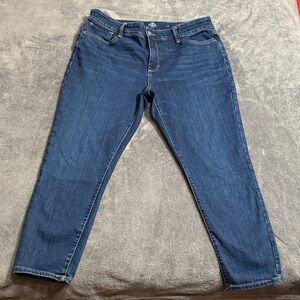 St. John's Bay Dark Blue Skinny Leg. Jeans. Size 14